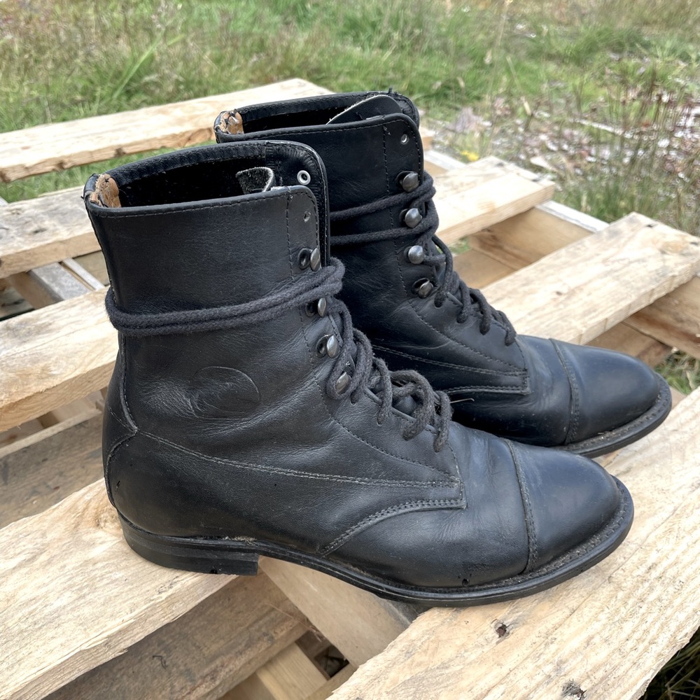 Trojan Super black Boot - size 8